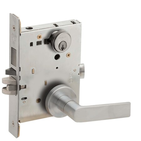 Schlage Faculty Restroom Mortise Lock with Do Not Disturb Indicator, 01A Design, Satin Chrome L9486P 01A 626 LH